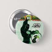 緑のランタン-白熱［赤熱］光を放つなランタン 缶バッジ (正面&裏面)