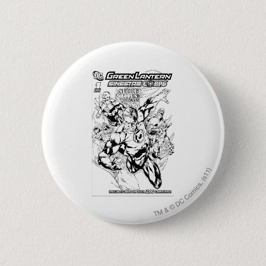 緑のランタン-秘密ファイルおよび起源カバー、Bl 缶バッジ (正面)