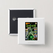 緑のランタン-緑によって影で覆われる漫画 缶バッジ (正面&裏面)