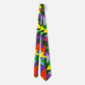 緑のランダム三角形 ネクタイ (裏面)