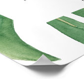 緑のリハエレガントーサルディナーウェルカム ポスター (角)