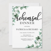 緑のリハーサルディナー 招待状 (正面)