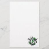 緑のリボンおよび翼の腎臓病 便箋 (正面)