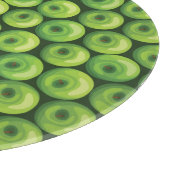 緑のリンゴの模様 カッティングボード (角)
