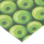 緑のリンゴの模様 テーブルクロス (アングル)