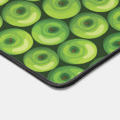 緑のリンゴの模様 デスクマット (コーナー)