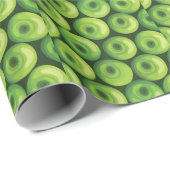 緑のリンゴの模様 ラッピングペーパー (ロールコーナー)