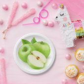 緑のリンゴ ペーパープレート (パーティー)