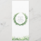 緑のリースの水の色のアートのセージ緑 メニュー (正面)