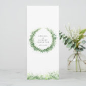 緑のリースの水の色のアートのセージ緑 メニュー (スタンド正面)