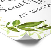 緑のリーススパークラー送りサイン素朴ポスター ポスター (角)