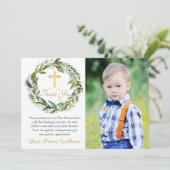 緑のリースファーストコミューンサンキューカード サンキューカード (スタンド正面)