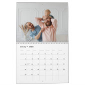 緑のリースフォトクリスマスギフト カレンダー (1月 2023)