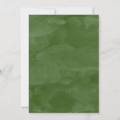 緑のリース写真の愛する記憶の発表 案内状 (裏面)