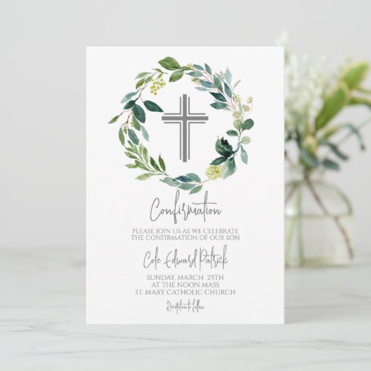 緑のリース確認 招待状 (スタンド正面)