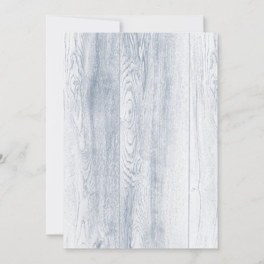 緑のリース結婚式招待状ズダスティブルー 招待状 (裏面)