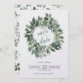 緑のリース、水彩葉夏 シーズンカード (正面/裏面)