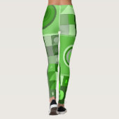 緑のレギンスを使用したカジュアル レギンス (裏面)