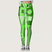 緑のレギンスを使用したカジュアル レギンス (正面)