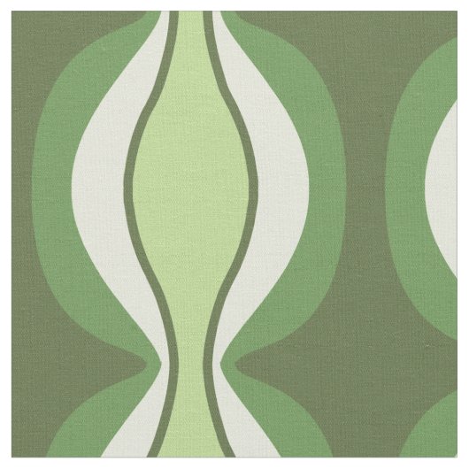 緑のレトロの代表団の生地 ファブリック (クローズアップ)