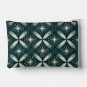 緑のレトロシェイプ アクセサリーポーチ (裏面)