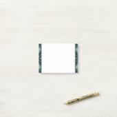 緑のレトロシェイプ ポストイット (デスク上)