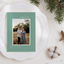 緑のレトロボホミニマリストの手紙と写真