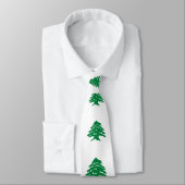 緑のレバノンのヒマラヤスギ木 ネクタイ (タイ)