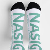 緑のロゴ（長） ソックス (上部)