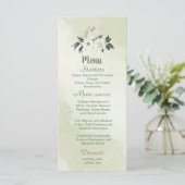 緑のロマンチックな白い葉花 メニュー (スタンド正面)