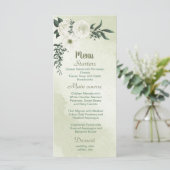 緑のロマンチックな白い葉花 メニュー (スタンド正面)