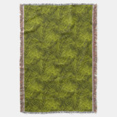 緑のローゼル抽象芸術の飛行 スローブランケット (正面縦)