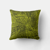 緑のローゼル抽象芸術枕の飛行 クッション (裏面)