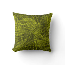 緑のローゼル抽象芸術枕の飛行