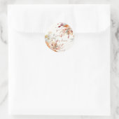 緑のワイルドフラワーベイビーシャワー ラウンドシール (バッグ)