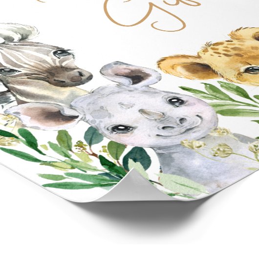 緑のワイルドワンサファリの本とギフト ポスター (角)