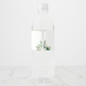 緑のワイルドワンサファリベイビーシャワー ペットボトルラベル (裏面)