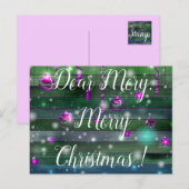 緑のヴィンテージあなたの名前 ポストカード (正面/裏面)