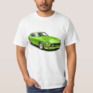 緑のヴィンテージのクラシックなZ車のTシャツ Tシャツ