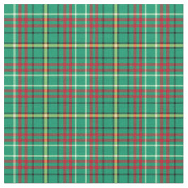 緑のヴィンテージのクリスマスの格子縞 ファブリック
