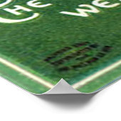 緑のヴィンテージのポスターの着用 ポスター (角)