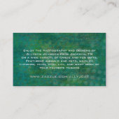 緑のヴィンテージの名刺 名刺 (裏面)