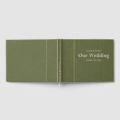 緑のヴィンテージ ゲストブック (全面)