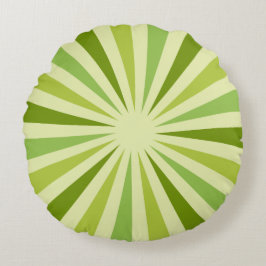 緑のヴィンテージ ラウンドクッション
