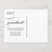 緑のヴィンテージ 2025年クラス フォト 卒業式 案内ポストカード (裏面)