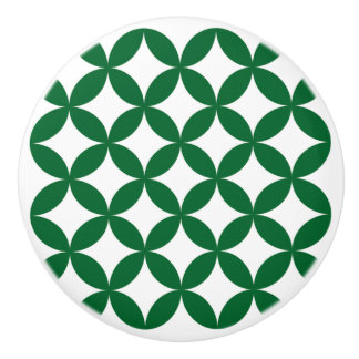 緑の七宝ラウンドセラミックノブ セラミックノブ