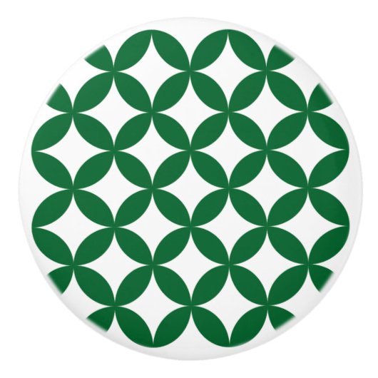 緑の七宝ラウンドセラミックノブ セラミックノブ (正面)