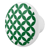 緑の七宝ラウンドセラミックノブ セラミックノブ (右)