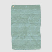 緑の三色の動き ゴルフタオル (正面)