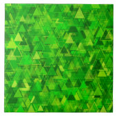緑の三角形の"森林"はパターンを形づけます タイル (正面)